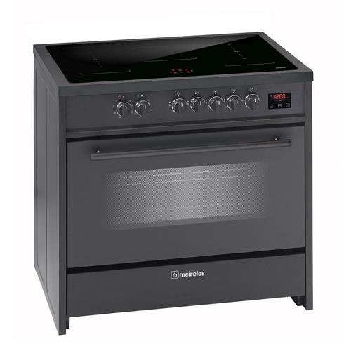 FOGÃO MEIRELES E913BL( Indução - 5 Z - Multifunções )