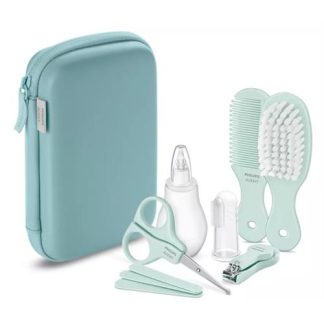CONJUNTO PHILIPS DE CUIDADOS PARA BEBÉ-SCH401/00 ( Verde  - Aspirador nasal com ponta suave e flexível - Escova... )