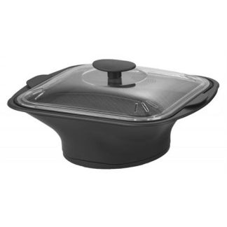VAPOREIRA FLAMA PARA COOKII 21851FL ( Preto / Vidro  - É ideal para preparar refeições rápidas e s... )