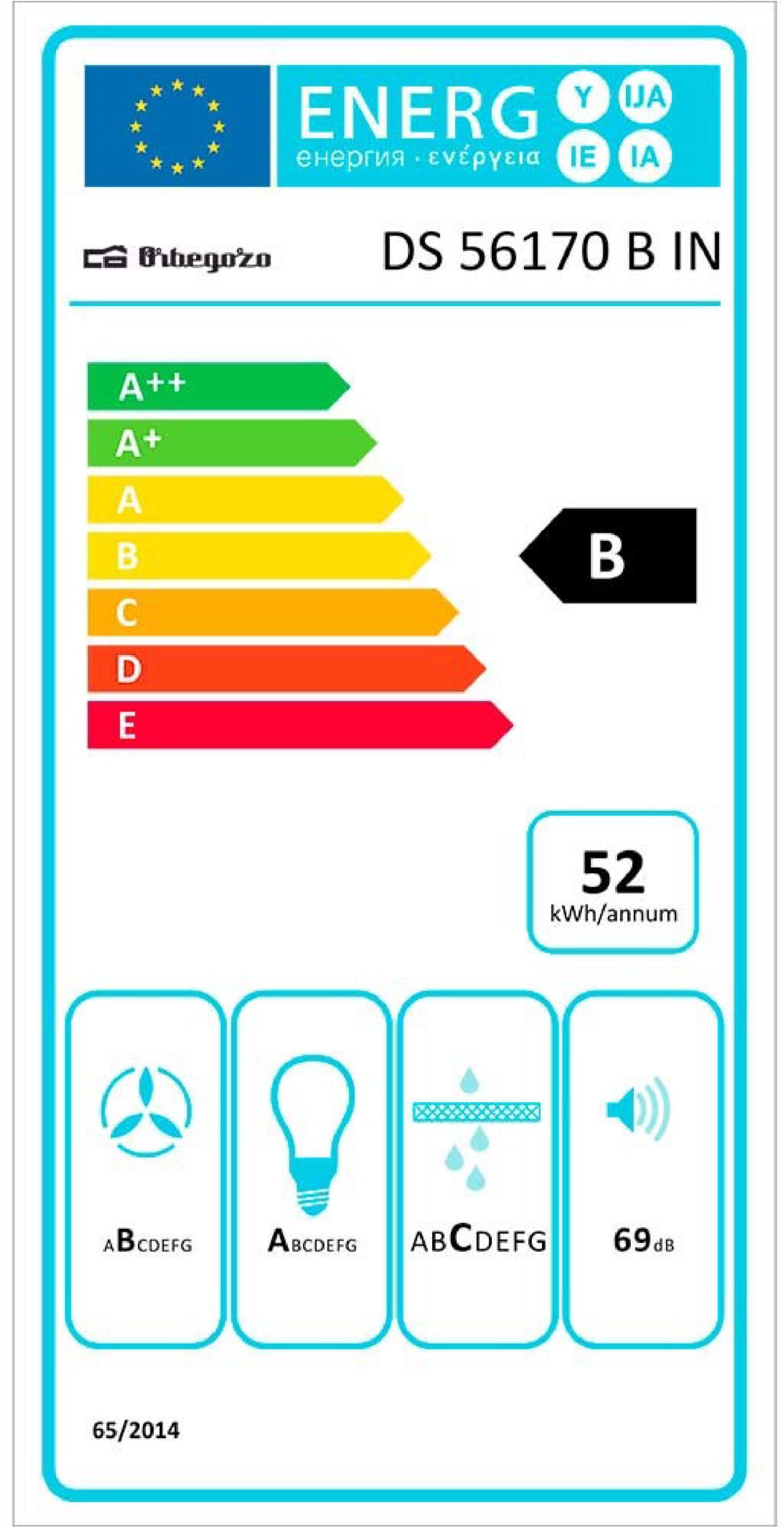 EXAUSTOR ORBEGOZO DS56170BIN( 647 m3/hora - B - A ) - Image 2