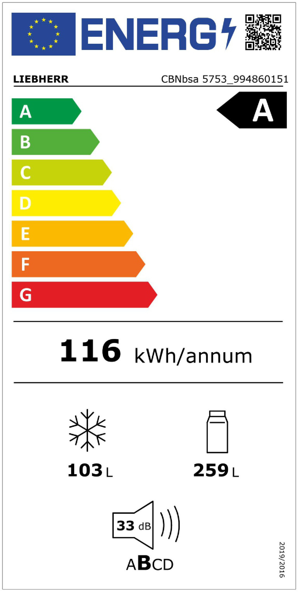 FRIGORÍFICO COMBINADO LIEBHERR CBNBSA5753( No Frost - Inox / Preto - 382 Litros ) - Image 2