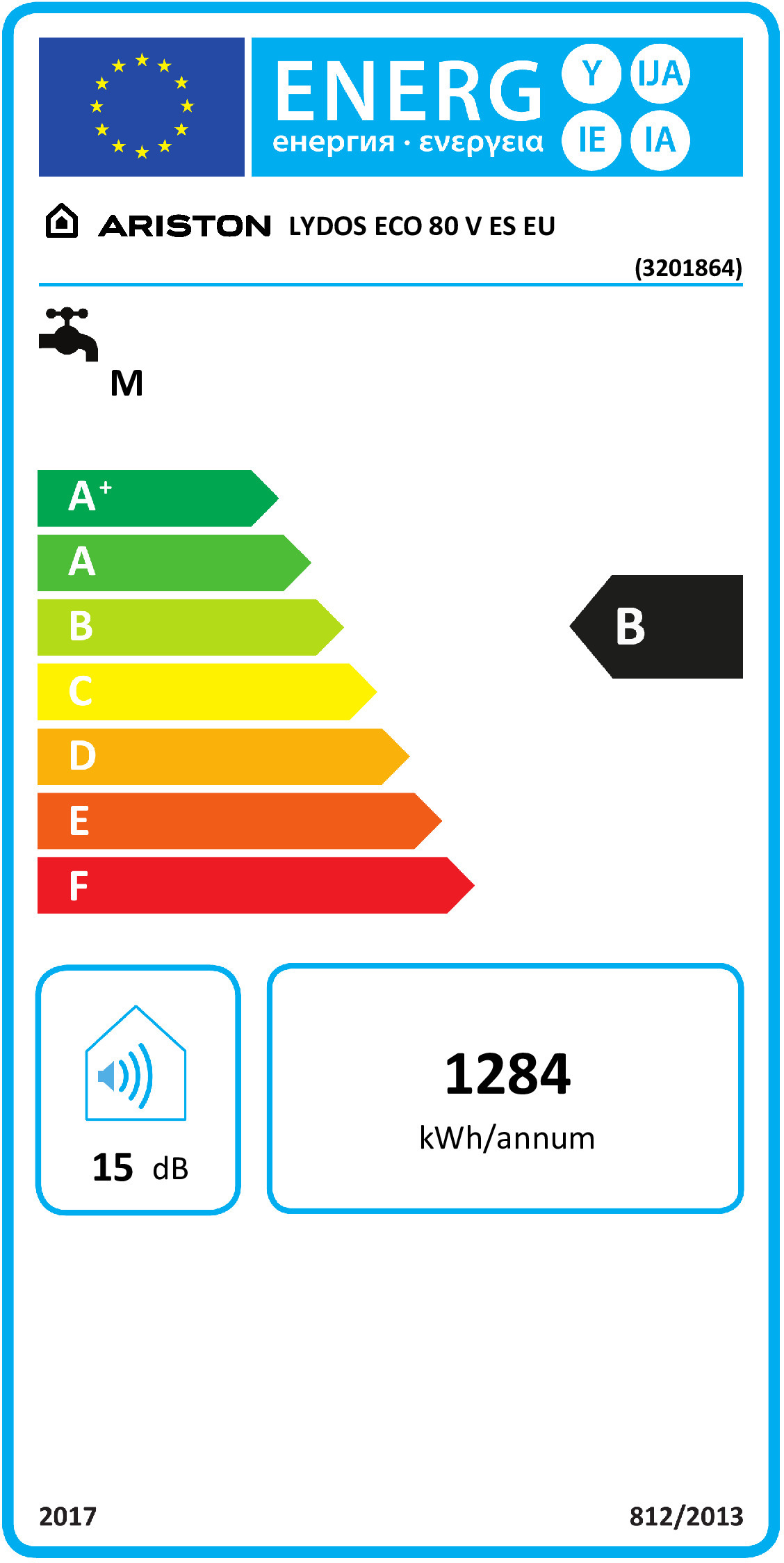 TERMOACUMULADOR ARISTON LYDOS ECO 80 V ES EU( 80 Litros - 1500 W - 8 Bares ) - Image 2