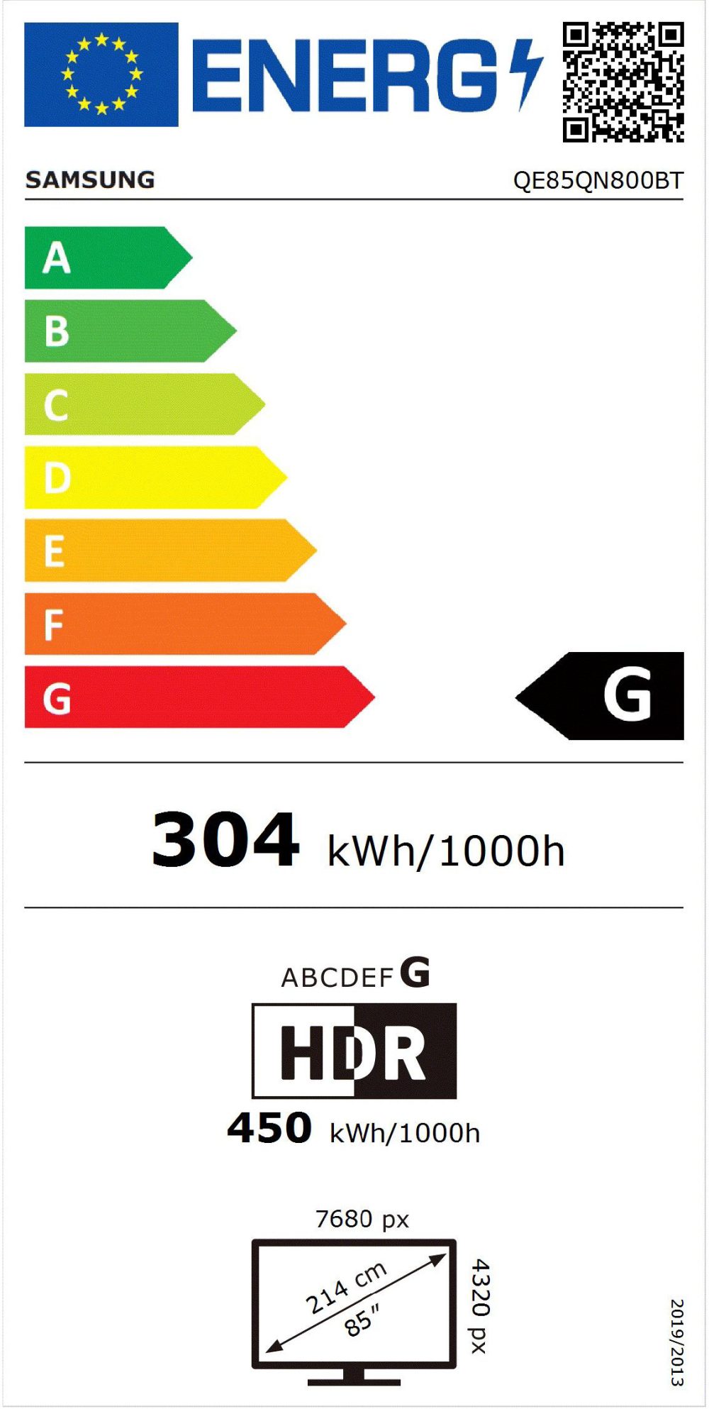 TV NEO QLED SAMSUNG QE85QN800BTXXC( 85'' - 216 cm - Neo QLED UHD 8K  - Smart TV Tizen  ) - Image 2