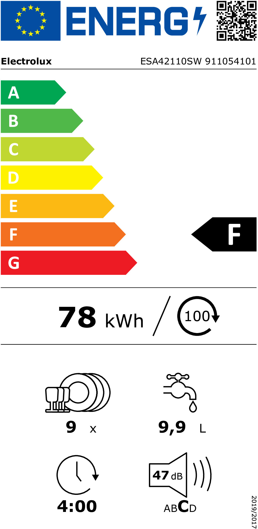 MÁQUINA DE LAVAR LOIÇA ELECTROLUX ESA42110SW( 9 Talheres - 8 P - 4 T ) - Image 2