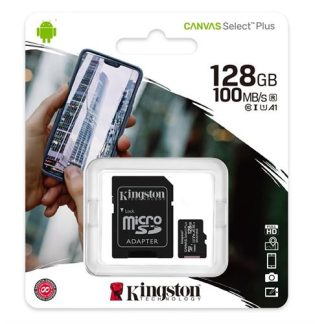 CARTÃO DE MEMÓRIA KINGSTON SDCS2/128GB( 128 GB  - 85 MB (máx.) - 100 MB (máx.) )