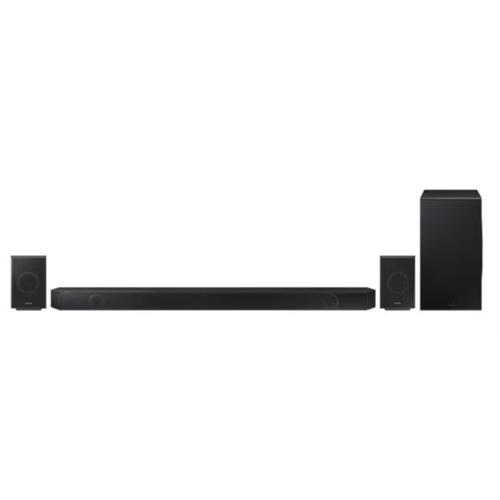 SOUND BAR SAMSUNG HWQ990D( 11.1.4 - MP3, AAC, OGG, FLAC, WAV, ALAC, AIFF - 3 x HDMI - Entrada ótica - Wi-Fi - Bluetooth )