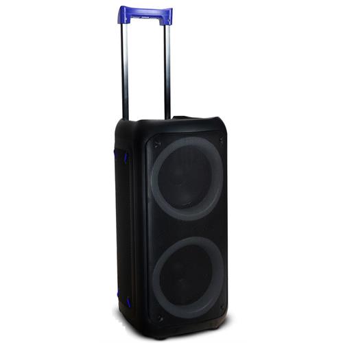COLUNA MOOOV 477371( 200 W - Leitor de cartões microSD - USB - Entrada auxiliar - Entrada microfone - Preto )