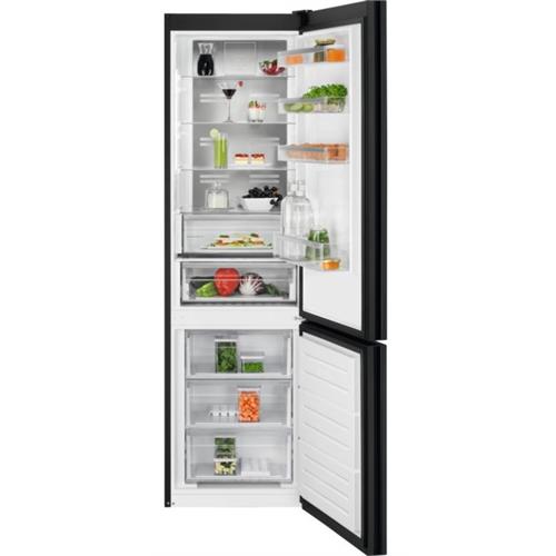 FRIGORÍFICO COMBINADO AEG RCB736D7MG( No Frost no congelador - Portas Vidro Preto Mate - 366 Litros )