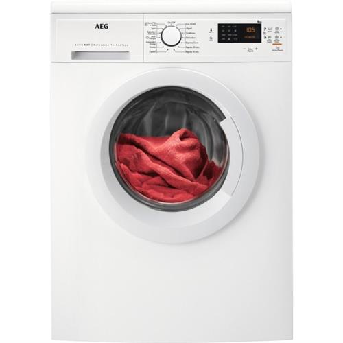 MÁQUINA DE LAVAR ROUPA AEG LFA5I82WRE( 1200 rpm - 8 Kg - Branco )