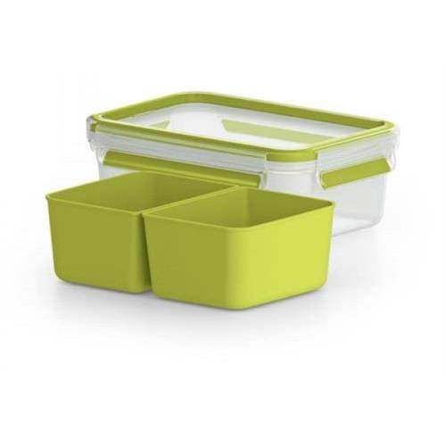 CAIXA PARA SNACK TEFAL K3100512 ( 1 Litros - Verde - Sistema de abertura / fecho: Clip&Close ... )