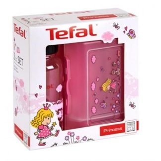 SET TEFAL GARRAFA0,4L&#43 LANCH-K3169114 ( Rosa  - TRITAN sem BPA - Abertura da tampa 100% hermética - ... )
