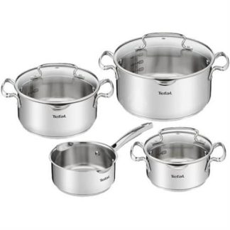 TREM DE COZINHA TEFAL G719S735 ( Aço inoxidável  - Caçarola 16 cm - Tacho 16 cm + tampa de vi... )