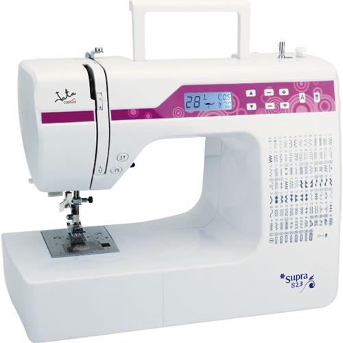 MÁQUINA DE COSTURA JATA MC823 ( 200 - Branco - Visor LCD auto-luminiscente - Sistema autom... )
