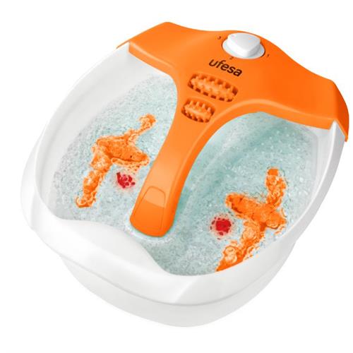 MASSAJADOR DE PÉS UFESA BH5700 ( 80 W - Branco / Laranja  - Função de bolhas - Função vibraçã... )