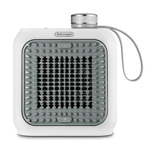 AQUECEDOR CERÂMICO DELONGHI HFX10B03GR ( 360 W - Cinza - Botão de termostato cromado - Grelha fronta... )