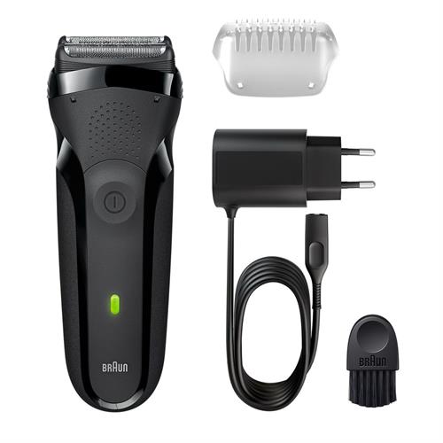 MÁQUINA DE BARBEAR BRAUN SERIES3/300PRET( Recarregável  - 20 minutos  - 1 hora  )