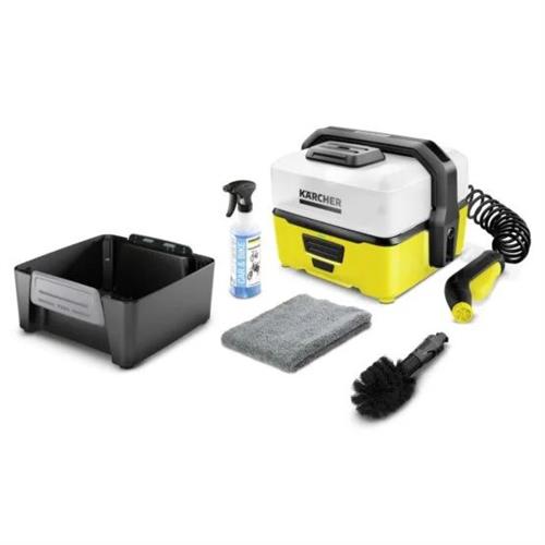 MAQ.LAVAR KARCHER LOWPRES PORTÁTIL - OC3+ BIKE 1.680-017.0 ( 4 L - Amarelo / Cinza - Baixa pressão - O LED indica um ní... )