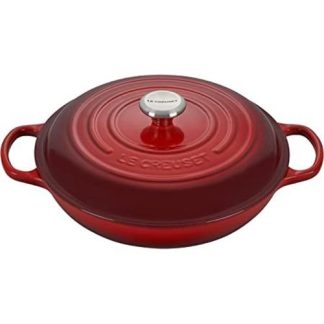 CAÇAROLA LE CREUSET FERRO FUNDIDO 30CM CEREZA( 30 cm - Ferro fundido esmaltado  - 3,2 Litros )