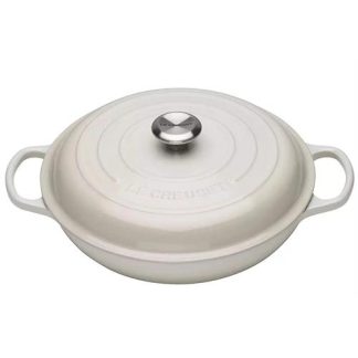 CAÇAROLA LE CREUSET FERRO FUNDIDO 30CM MERENGUE( 30 cm - Ferro fundido esmaltado  - 3,2 Litros )