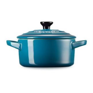 PANELA MINI LE CREUSET DEEPTEAL( 10 cm - Cerâmica de grés vitrificada  - 0,25 Litros )