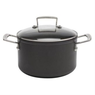 CAÇAROLA LE CREUSET ALUM. ANTIAD. TNSPRO30 COM TAMPA( 20 cm - Alumínio forjado anodizado  - 3,8 Litros )