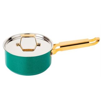 CAÇAROLA C CABO SILAMPOS 12MGO1116 ( 16 cm - Verde  - Tecnologia Impact Disc Plus - Cabo em doura... )