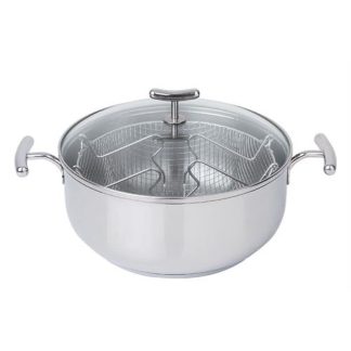 CAÇAROLA/FRITADEIRA SILAMPOS 122VJ9724( 24 cm - 4,2 Litros - Inox  )