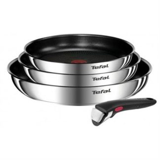 SET 3 FRIGIDEIRAS + 1 PEGA TEFAL L8974S45 ( Interior antiaderente Titanium  - Inox  - Composto por: 2 fr... )