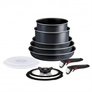 SET TEFAL 11 PEÇAS L7239323 ( Interior antiaderente Titanium - Exterior antiaderente  - Pr... )