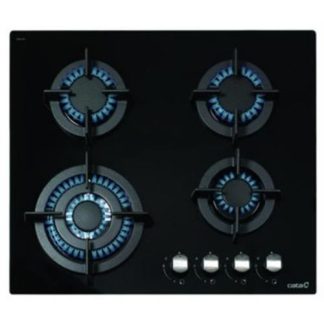 PLACA DE GÁS CATA CCI6031BK( Cristal Gás  - 4 G  - Natural  )