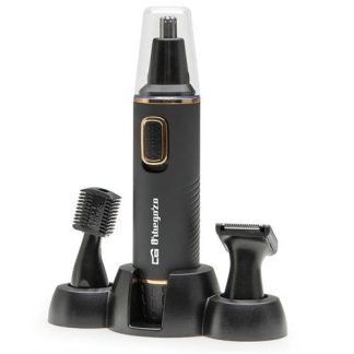 APARADOR NASAL ORBEGOZO NO3600( Pilha  - Preto  - 3 cabeças intercambiáveis - Lâmina de aço inoxidável -  )