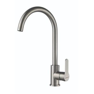 TORNEIRA MISTURADORA EDESA NIAGARA X/C ( Inox acetinado  - Cano alto, forma curva e giratório 360º - ... )