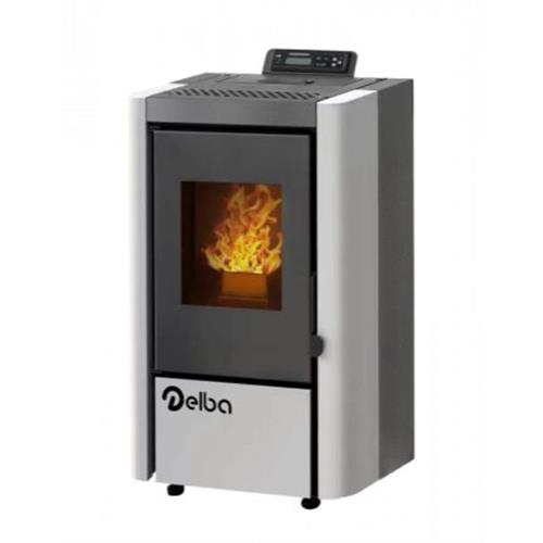 SALAMANDRA PELLETS DELBA DB8698 BRANCA( 8 Kw - 75 Kg - 60 a 80 m2 )