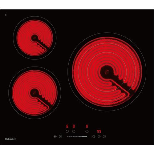PLACA VITROCERÂMICA HAEGER VITROHEAT5700( Vitrocerâmica - 3 Z - 5700 W )