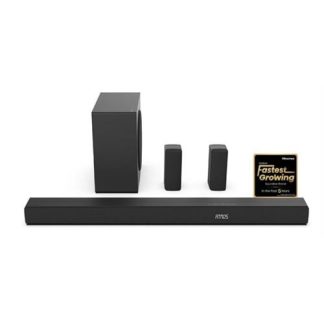 SOUND BAR HISENSE AX5100Q( 5.1  - 580 W - 2 x HDMI - Bluetooth - Ótica - Auxiliar - USB  )
