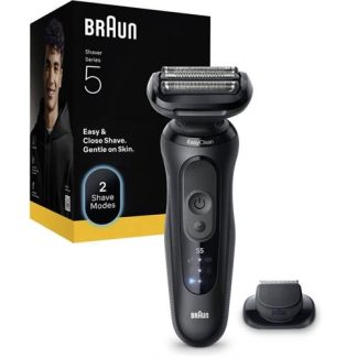 MÁQUINA DE BARBEAR BRAUN S5/52N1200SBLACK( Recarregável  - 50 minutos  - Preto  )
