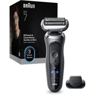 MÁQUINA DE BARBEAR BRAUN S7/72G1200SGREY( Recarregável  - 60 minutos  - Preto / Cinzento  )