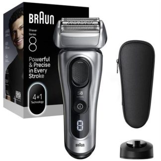 MÁQUINA DE BARBEAR BRAUN S8/8617SSILVER( Recarregável  - 60 minutos  - Prateada  )