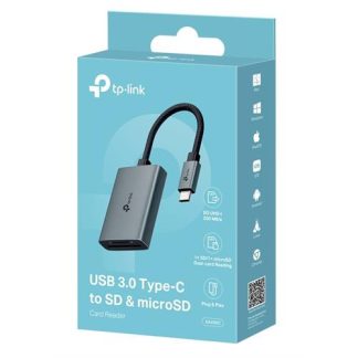 ADAPT TP-LINK USB TYPE-C to SD & MICROSD UA430C ( USB 3.0 Tipo C  - Silver  - Suporta cartão SD e microSD (TF)... )
