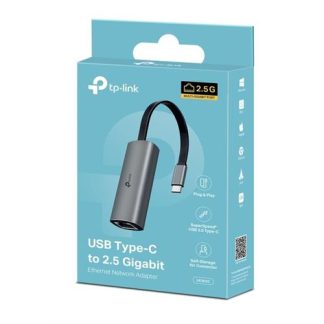 ADAPTADOR USB TP-LINK TYPE-C ETHERNET UE302C( 1 Gigabit Ethernet - USB-C  - Silver  - Plug and Play  )
