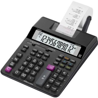 CALCULADORA CASIO SECRETAR.-HR200RCE ( Preto  - Visor de 12 dígitos - Cálculo de impostos - Convers... )