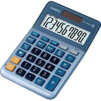 CALCULADORA CASIO SECRETARIA-MS100EM ( Azul  - Ecrã extra grande - Sinais de comando de função - Se... )
