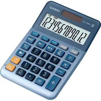 CALCULADORA CASIO SECRETARIA-MS120EM ( Azul  - Ecrã extra grande - Sinais de comando de função - Se... )