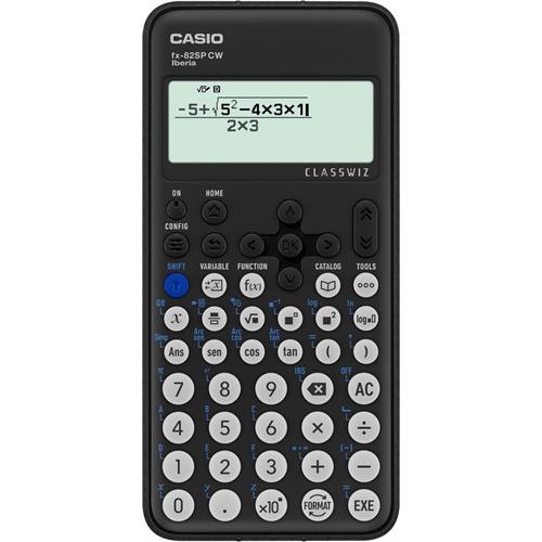 CALCULADORA CASIO BOLSO -FX-82SPCW-W-ET ( Preto - Ecrã com escrita natural - Formato do número - Cálc... )